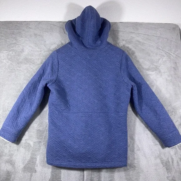 L.L. Bean Jacket Womens Light Blue Sherpa Lined Quilted Fleece Zip Classic - Picture 9 of 9